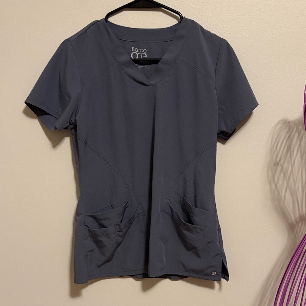 Barco Uniforms Women's Charcoal Short Sleeve Top